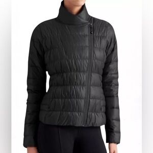 ATHLETA Downalicious goose down jacket, Black, L